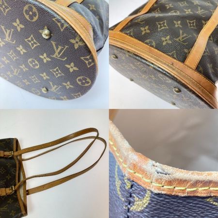  LOUIS VUITTON ルイヴィトン モノグラム バケット27 トートバッグ M42236 ブラウン