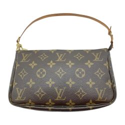 ◎◎ LOUIS VUITTON ルイヴィトン モノグラム ポシェット アクセソワール アクセサリーポーチ M51980 ブラウン Bランク