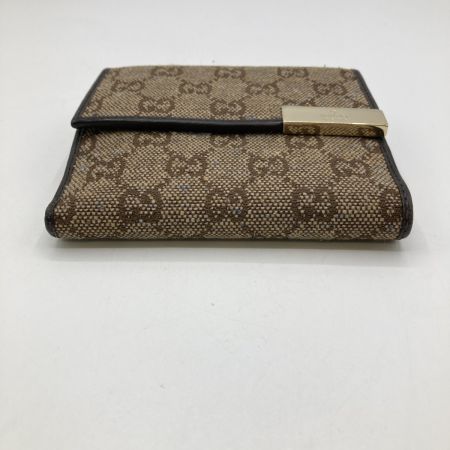  GUCCI グッチ 二つ折り財布 Wホック 257015･493075 ブラウン