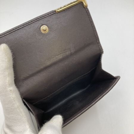  GUCCI グッチ 二つ折り財布 Wホック 257015･493075 ブラウン