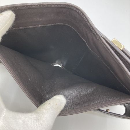  GUCCI グッチ 二つ折り財布 Wホック 257015･493075 ブラウン