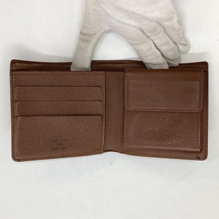  LOUIS VUITTON ルイヴィトン モノグラム ポルト ビエ・カルト クレディモネ 2つ折り財布 箱付 M61665 ブラウン