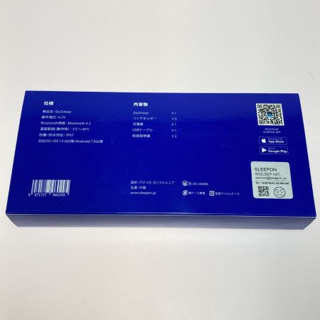  SLEEPON GO2SLEEP 睡眠計測 ウェアラブルデバイス 通電のみ確認 動作未確認