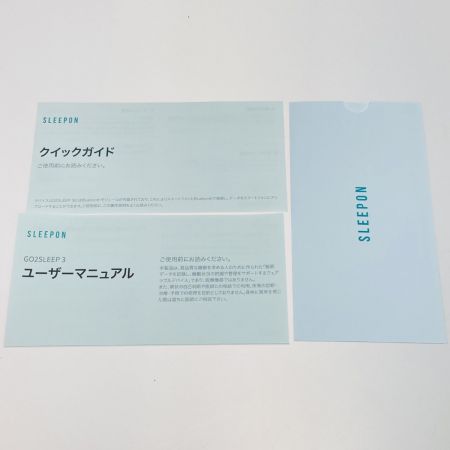  SLEEPON GO2SLEEP 睡眠計測 ウェアラブルデバイス 通電のみ確認 動作未確認