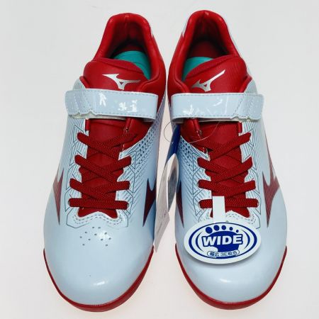  MIZUNO ミズノ ウェーブ ライトレボ Jr. 24.0cm 少年野球用 スパイク 箱付 11GP222262 ホワイト x レッド