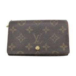 ◎◎ LOUIS VUITTON ルイヴィトン モノグラム ポルト モネ・ビエ トレゾール 2つ折り財布 M61730 ブラウン Cランク