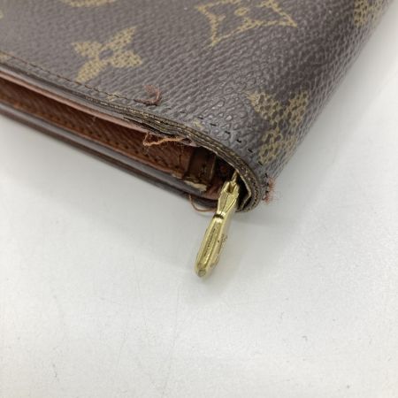  LOUIS VUITTON ルイヴィトン モノグラム ポルト モネ・ビエ トレゾール 2つ折り財布 M61730 ブラウン
