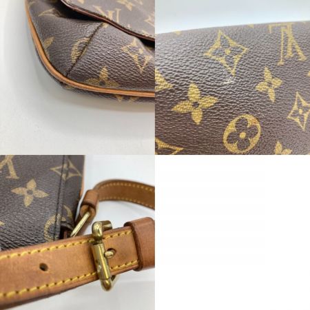  LOUIS VUITTON ルイヴィトン モノグラム ミュゼット タンゴ ショルダーバッグ M51257 ブラウン