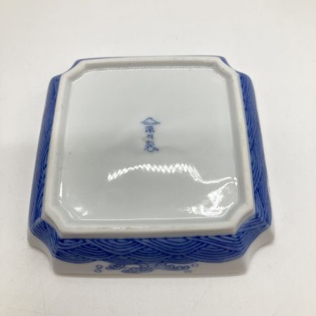   深川製磁 長崎阿蘭陀人之図 角４号 飾り皿