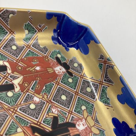   深川製磁 長崎阿蘭陀人之図 角４号 飾り皿