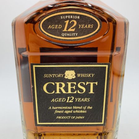 【北海道内限定発送】 SUNTORY サントリー ウィスキー CREST 12年 43度 750ml 未開栓