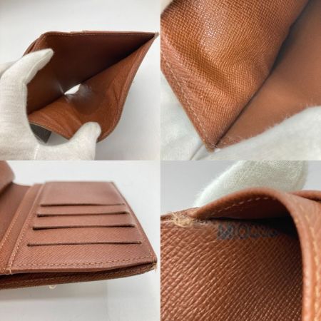  LOUIS VUITTON ルイヴィトン モノグラム ポルトモネ・ビエ ヴィエノワ 2つ折り財布 がま口財布 M61663 ブラウン
