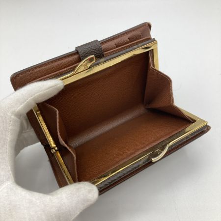  LOUIS VUITTON ルイヴィトン モノグラム ポルトモネ・ビエ ヴィエノワ 2つ折り財布 がま口財布 M61663 ブラウン