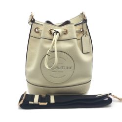 ◎◎ COACH コーチ デンプシー ドローストリング バケット  C4100 アイボリー ショルダーバッグ  Cランク