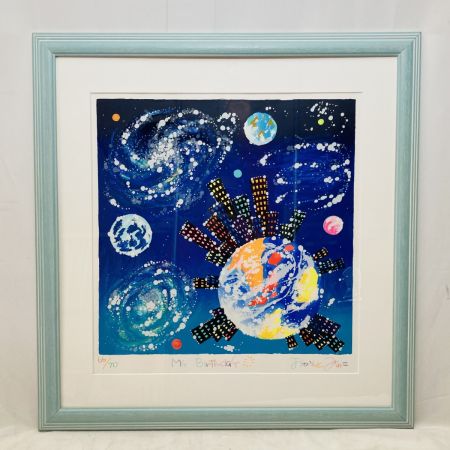   おかもとみわこ My Birthday 66/70 シルクスクリーン版画