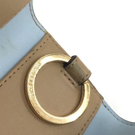  MICHAEL KORS マイケルコース 6連キーケース  35F2GTVD5T 水色・ベージュ