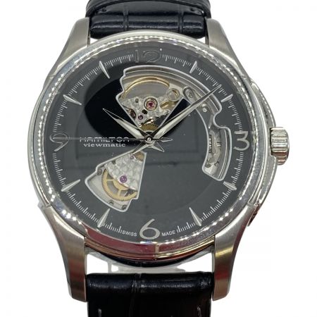  HAMILTON ハミルトン ジャズマスター ビューマチック 自動巻き 腕時計 ブラック文字盤 H325651 箱付