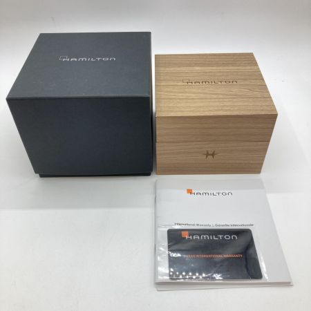  HAMILTON ハミルトン ジャズマスター ビューマチック 自動巻き 腕時計 ブラック文字盤 H325651 箱付