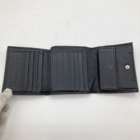  GUCCI グッチ ソーホー 3つ折り財布 GGマーク 598207 ブラック 型崩れ有