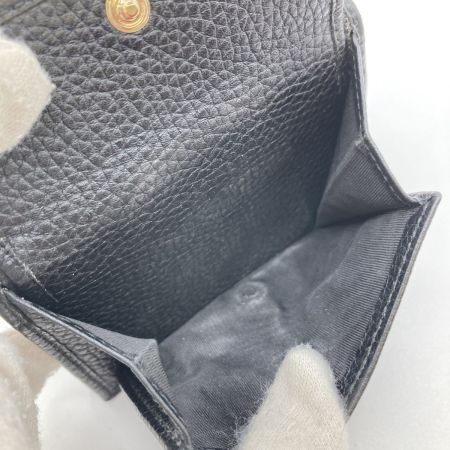 GUCCI グッチ ソーホー 3つ折り財布 GGマーク 598207 ブラック 型崩れ有