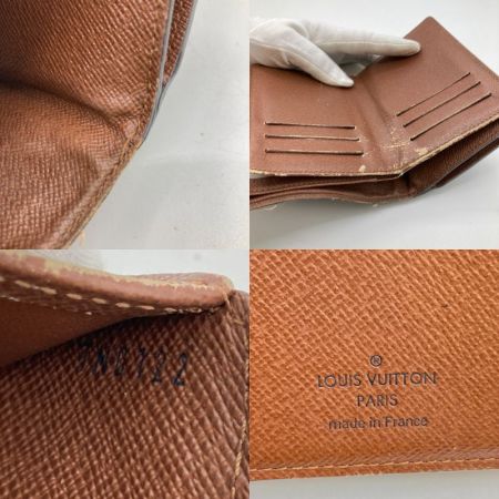  LOUIS VUITTON ルイヴィトン モノグラム ポルトフォイユジョイ 3つ折り財布 M60211 ブラウン