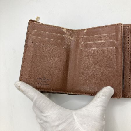  LOUIS VUITTON ルイヴィトン モノグラム ポルトフォイユジョイ 3つ折り財布 M60211 ブラウン