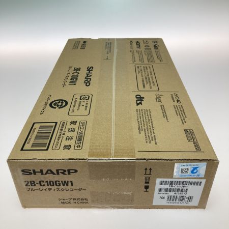  SHARP シャープ AQUOS アクオス ブルーレイディスクレコーダー 1TB 2B-C10GW1