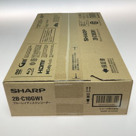  SHARP シャープ AQUOS アクオス ブルーレイディスクレコーダー 1TB 2B-C10GW1