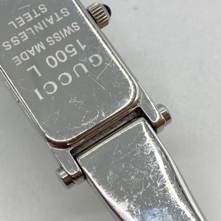  GUCCI グッチ 1500L レディース 腕時計 クォーツ ブラック文字盤