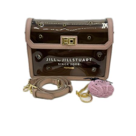  JILL STUART ジルスチュアート 2WAY クリアビジューポシェット　ピンク