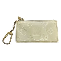◎◎ LOUIS VUITTON ルイヴィトン モノグラム ヴェルニ ポシェット クレ コインケース M91348 ペルル Cランク