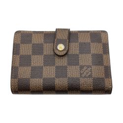 ◎◎ LOUIS VUITTON ルイヴィトン ダミエ ポルトフォイユ ヴィエノワ 2つ折り財布 N61674 ブラウン Cランク