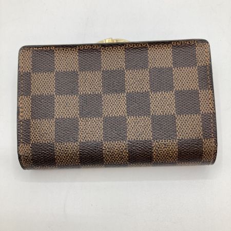  LOUIS VUITTON ルイヴィトン ダミエ ポルトフォイユ ヴィエノワ 2つ折り財布 N61674 ブラウン