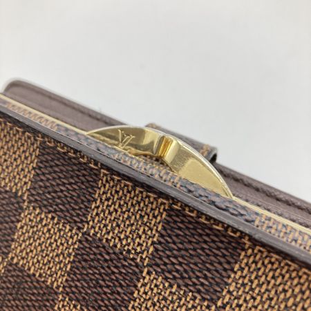  LOUIS VUITTON ルイヴィトン ダミエ ポルトフォイユ ヴィエノワ 2つ折り財布 N61674 ブラウン