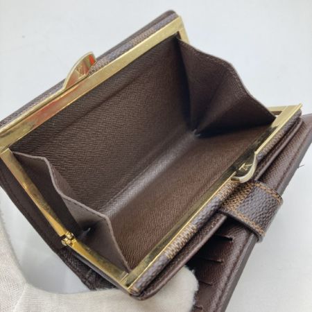  LOUIS VUITTON ルイヴィトン ダミエ ポルトフォイユ ヴィエノワ 2つ折り財布 N61674 ブラウン