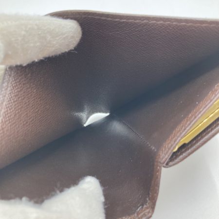  LOUIS VUITTON ルイヴィトン ダミエ ポルトフォイユ ヴィエノワ 2つ折り財布 N61674 ブラウン
