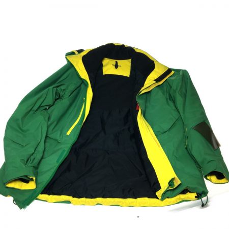  GOLDWIN ゴールドウィン スキーウェア SHINY ジャケット&パンツ グリーン×イエロー SIZE L