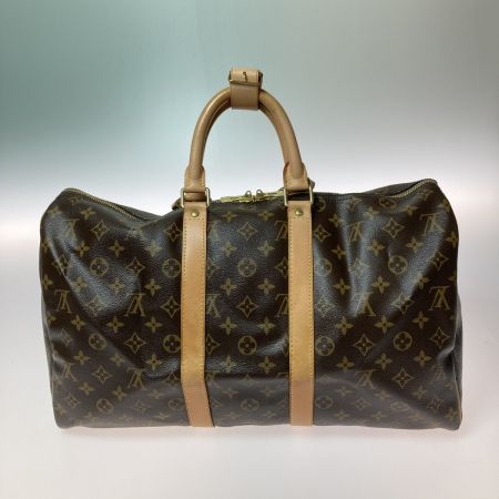  LOUIS VUITTON ルイヴィトン モノグラム キーポル 45 ボストンバッグ 旅行バッグ M41428 ブラウン