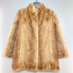 ◎◎ 岡本毛皮 ミンク 毛皮 コート ハーフコート サイズ12 レディース Cランク