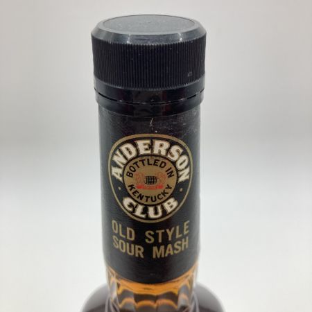  ANDERSON CLUB アンダーソンクラブ 15年 750ml 43度 バーボン 箱付 ラベル剥がれ有 未開栓