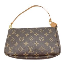 ◎◎ LOUIS VUITTON ルイヴィトン モノグラム ポシェット アクセソワール アクセサリーポーチ M51980 ブラウン Bランク