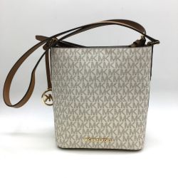 ◎◎ MICHAEL KORS マイケルコース キンバリー スモールバケット ショルダーバッグ 斜め掛け  35F8GKFM1V アイボリー Aランク
