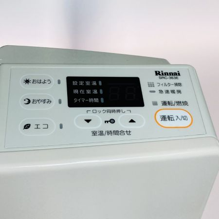  Rinnai リンナイ ガスファンヒーター LPガス用 通電のみ確認 SRC-363E 本体のみ