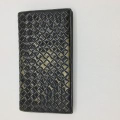  BOTTEGA VENETA ボッテガヴェネタ イントレチャート　エナメル　長財布 B024971200 角スレ・ハガレ・使用感有  Cランク