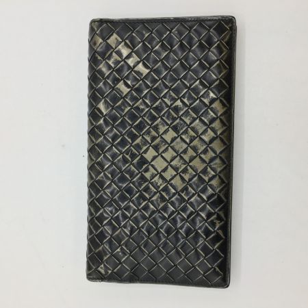  BOTTEGA VENETA ボッテガヴェネタ イントレチャート　エナメル　長財布 B024971200 角スレ・ハガレ・使用感有 