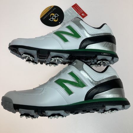  NEW BALANCE ニュー・バランス メンズ ゴルフシューズ  ダイヤル式 25.5cm MGB574WG ホワイト×グリーン