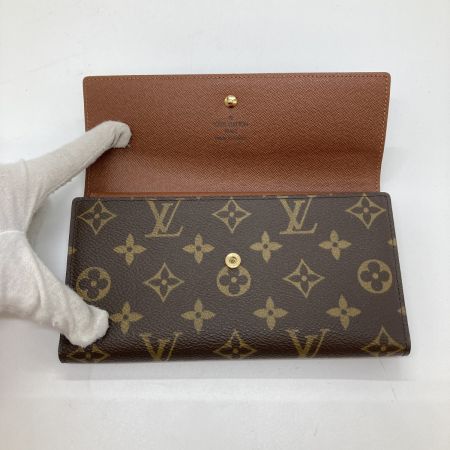  LOUIS VUITTON ルイヴィトン モノグラム ポルト トレゾール インターナショナル 3つ折り 長財布 M61215 ブラウン