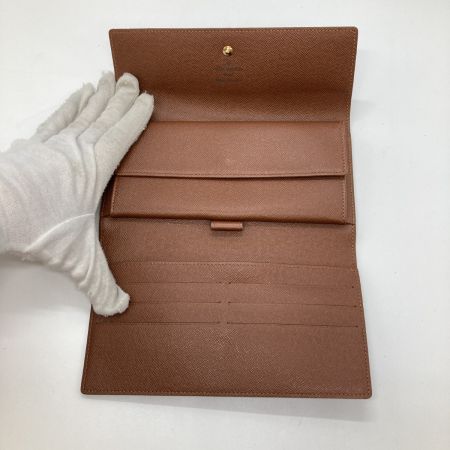  LOUIS VUITTON ルイヴィトン モノグラム ポルト トレゾール インターナショナル 3つ折り 長財布 M61215 ブラウン