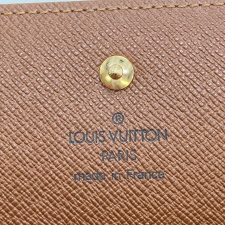  LOUIS VUITTON ルイヴィトン モノグラム ポルト トレゾール インターナショナル 3つ折り 長財布 M61215 ブラウン