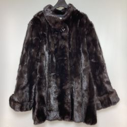 ◎◎ Fond MOONBAT ミンクハーフコート サイズ9-11 ネーム刺繍有 ブラック Bランク